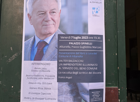 Presentation of the book on the writings of Valter Baldaccini in Albanella